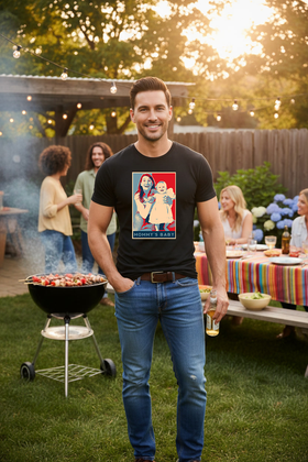 Personalized Mother's Day Hope Poster Graphic Tee Custom Photo Gift Shirt - Encore2woBlackS