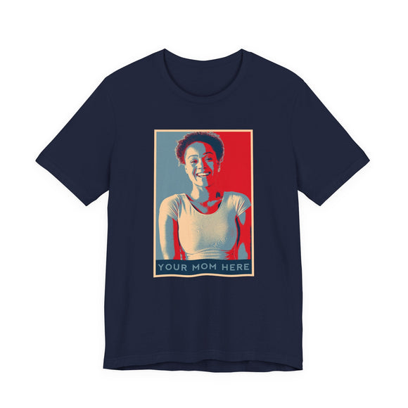 Personalized Mother's Day Hope Poster Graphic Tee Custom Photo Gift Shirt - Encore2woNavyS