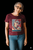 Personalized Mother's Day Hope Poster Graphic Tee Custom Photo Gift Shirt - Encore2woMaroonS