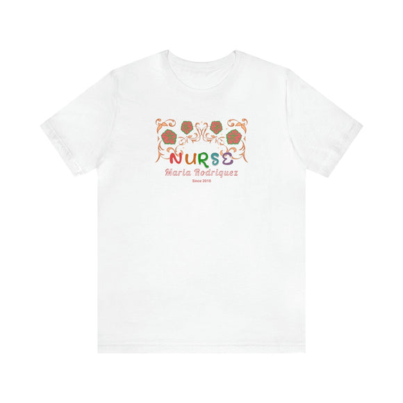 Personalized Nurse T-Shirt | Custom Name & Since Year - Encore2woWhiteS