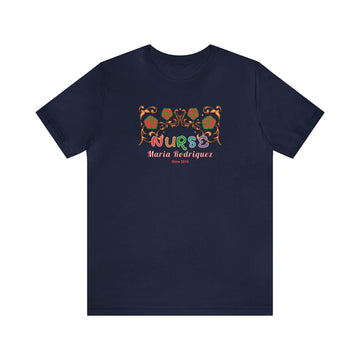 Personalized Nurse T-Shirt | Custom Name & Since Year - Encore2woNavyS
