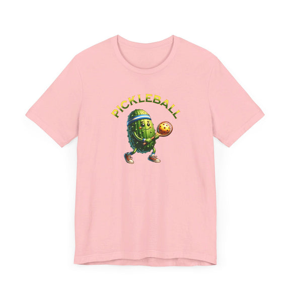 Pickle Playing Pickleball T-Shirt - Fun Sport Tee - Encore2woPinkS