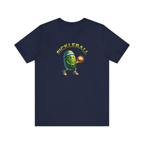 Pickle Playing Pickleball T-Shirt - Fun Sport Tee - Encore2woNavyS