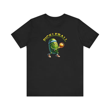 Pickle Playing Pickleball T-Shirt - Fun Sport Tee - Encore2woBlackS