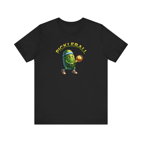 Pickle Playing Pickleball T-Shirt - Fun Sport Tee - Encore2woBlackS