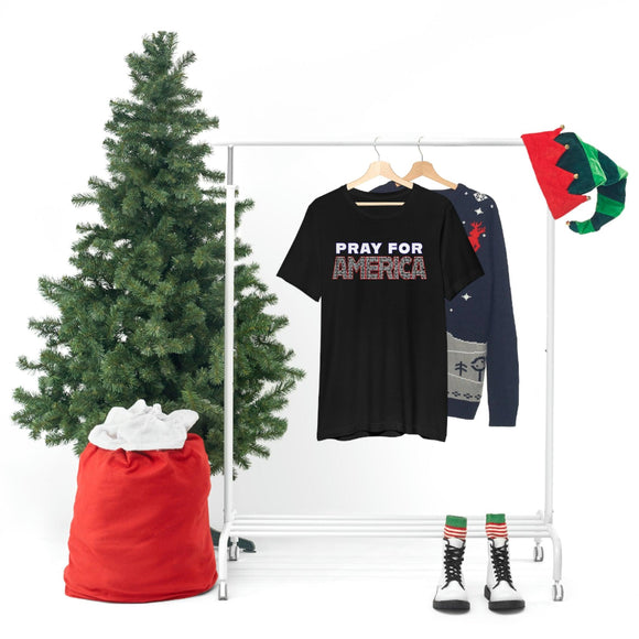 Pray for America T-Shirt with 2 Chronicles 7:14 - Encore2woBlackS