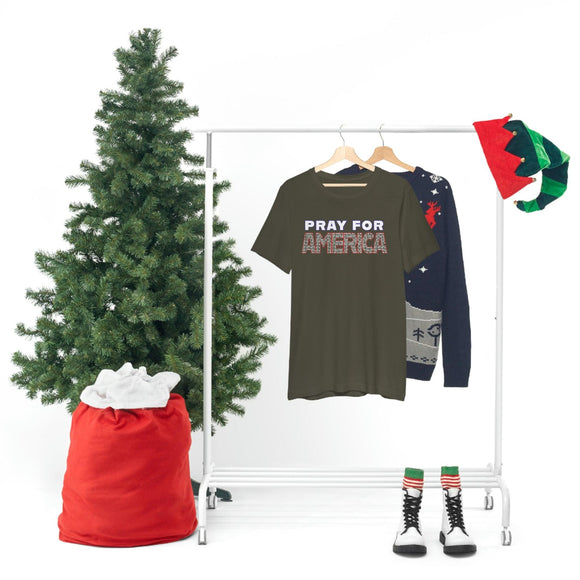 Pray for America T-Shirt with 2 Chronicles 7:14 - Encore2woArmyS