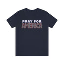 Pray for America T-Shirt with 2 Chronicles 7:14 - Encore2woNavyS