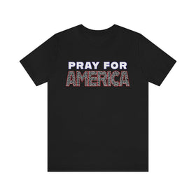 Pray for America T-Shirt with 2 Chronicles 7:14 - Encore2woBlackS