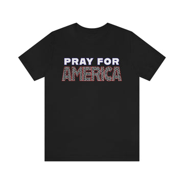 Pray for America T-Shirt with 2 Chronicles 7:14 - Encore2woBlackS