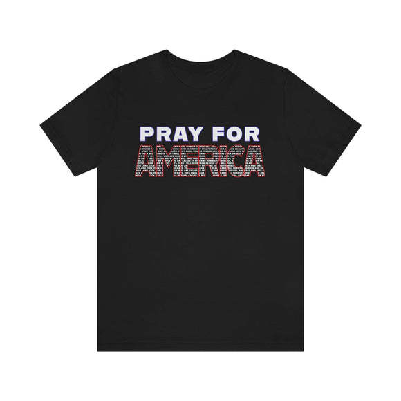 Pray for America T-Shirt with 2 Chronicles 7:14 - Encore2woBlackS