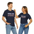 Pray for America T-Shirt with 2 Chronicles 7:14 - Encore2woNavyS