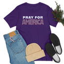 Pray for America T-Shirt with 2 Chronicles 7:14 - Encore2woTeam PurpleS