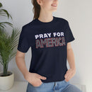 Pray for America T-Shirt with 2 Chronicles 7:14 - Encore2woNavyS