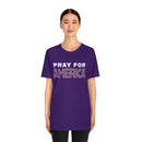 Pray for America T-Shirt with 2 Chronicles 7:14 - Encore2woTeam PurpleS