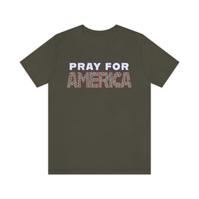 Pray for America T-Shirt with 2 Chronicles 7:14 - Encore2woArmyS