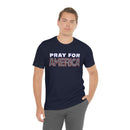 Pray for America T-Shirt with 2 Chronicles 7:14 - Encore2woNavyS