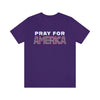 Pray for America T-Shirt with 2 Chronicles 7:14 - Encore2woTeam PurpleS