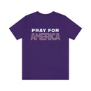 Pray for America T-Shirt with 2 Chronicles 7:14 - Encore2woTeam PurpleS