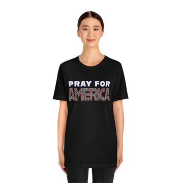Pray for America T-Shirt with 2 Chronicles 7:14 - Encore2woBlackS