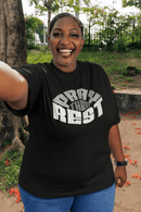Pray Then Rest Christian Graphic Tee Inspirational Faith Shirt - Encore2woBlackS
