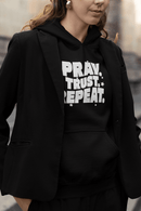 Pray Trust Repeat Unisex Christian Hoodie Faith Sweatshirt - Encore2woRedS