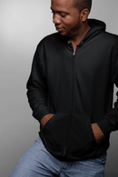 Pray Trust Repeat Zip Hoodie Back Print Christian Sweatshirt - Encore2woSNavy