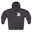 Pray Trust Repeat Zip Hoodie Front and Back Print Christian Sweatshirt - Encore2woSNavy