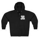 Pray Trust Repeat Zip Hoodie Front and Back Print Christian Sweatshirt - Encore2woSNavy