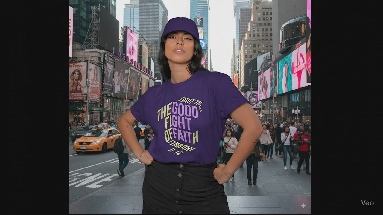 Fight the Good Fight of Faith T-Shirt Unisex - 1 Timothy 6:12 Christian Bible Verse Tee-12
