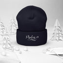 Psalm 23 All White Cuffed Beanie - Encore2woSpruce