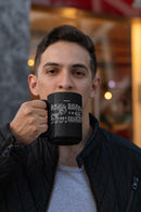 Psalm 23 Black 11oz Inspirational Coffee Mug - Encore2wo11oz