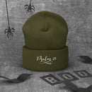 Psalm 23 Embroidered White Cuffed Beanie - Encore2woOlive