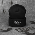 Psalm 23 Embroidered White Cuffed Beanie - Encore2woBlack