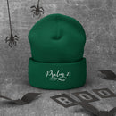 Psalm 23 Embroidered White Cuffed Beanie - Encore2woSpruce