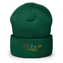 Psalm 23 Gradient Embroidered Cuffed Beanie Christian Winter Hat - Encore2woSpruce