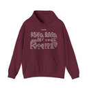 Psalm 23 Hoodie - The Number 23 with Verse of Psalm 23 Text in White Letters - Encore2woMaroonS