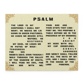 Psalm 23 Jigsaw Puzzle (120, 252, 500 - Piece) - Encore2wo14" × 11" (252 pcs)