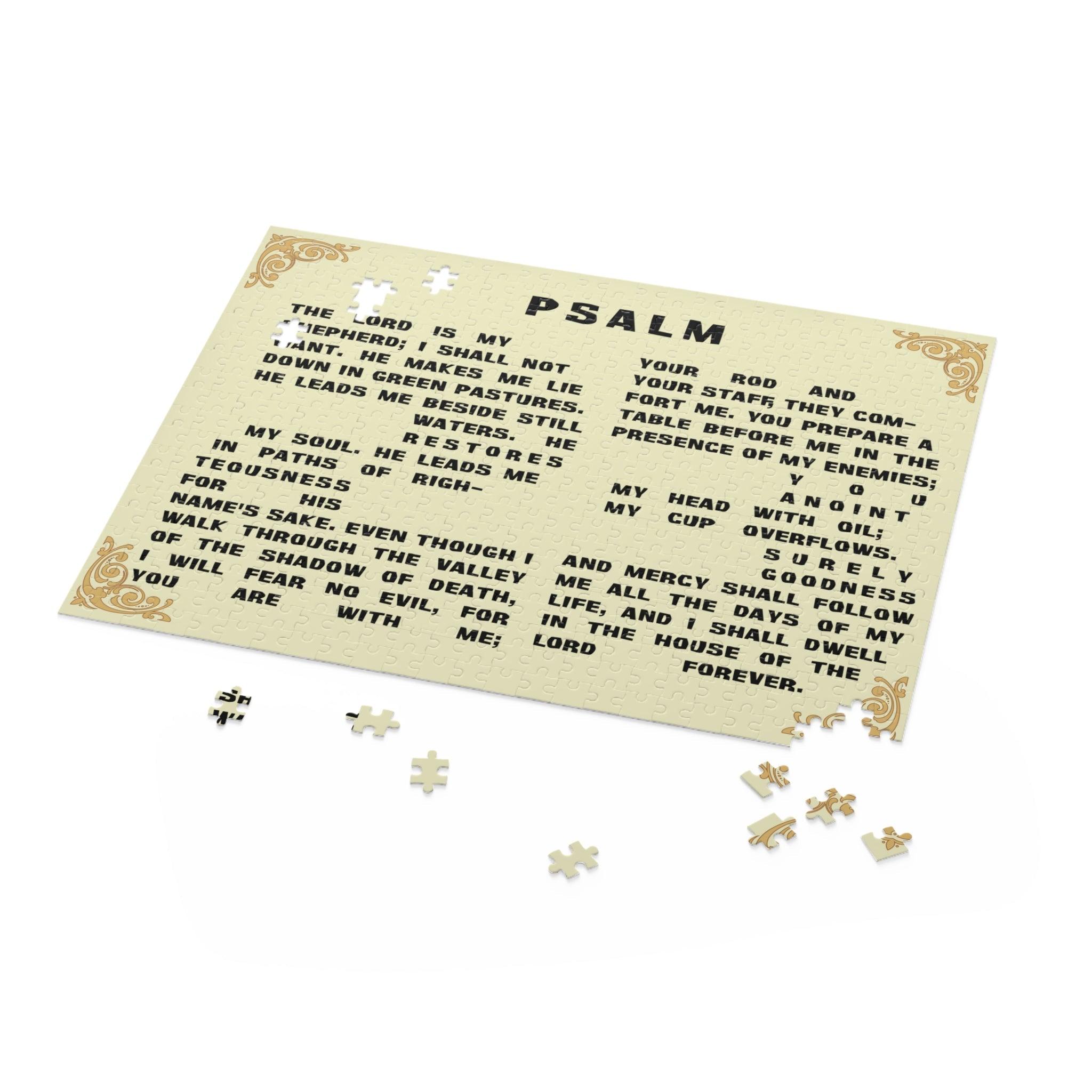 Psalm 23 Jigsaw Puzzle (120, 252, 500 - Piece) - Encore2wo20" × 16" (500 pcs)