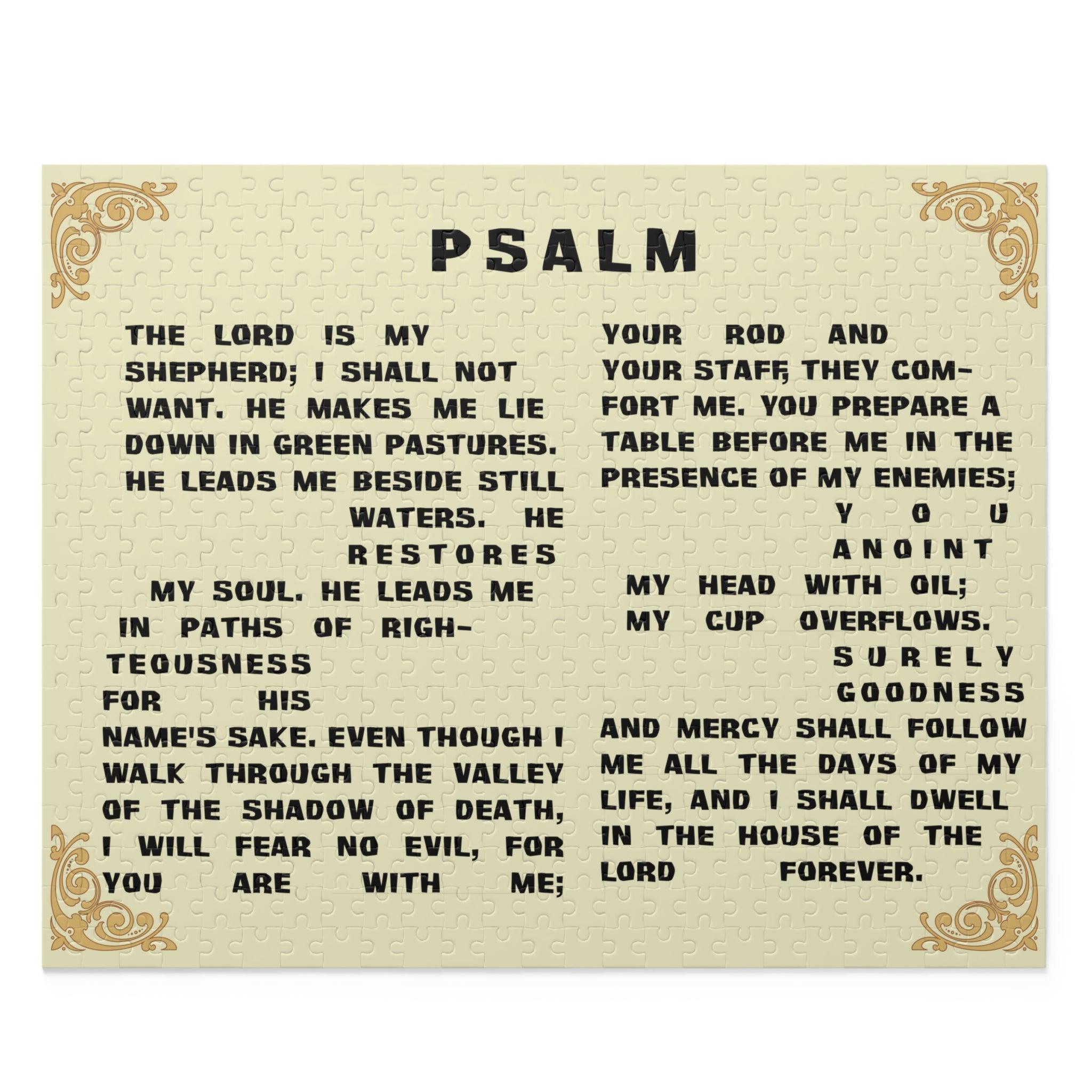 Psalm 23 Jigsaw Puzzle (120, 252, 500 - Piece) - Encore2wo20" × 16" (500 pcs)