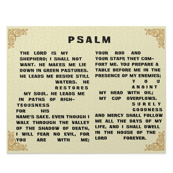 Psalm 23 Jigsaw Puzzle – 120, 252, or 500 Pieces - Encore2wo20" × 16" (500 pcs)