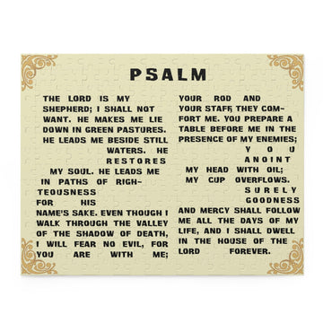 Psalm 23 Jigsaw Puzzle – 120, 252, or 500 Pieces - Encore2wo14" × 11" (252 pcs)
