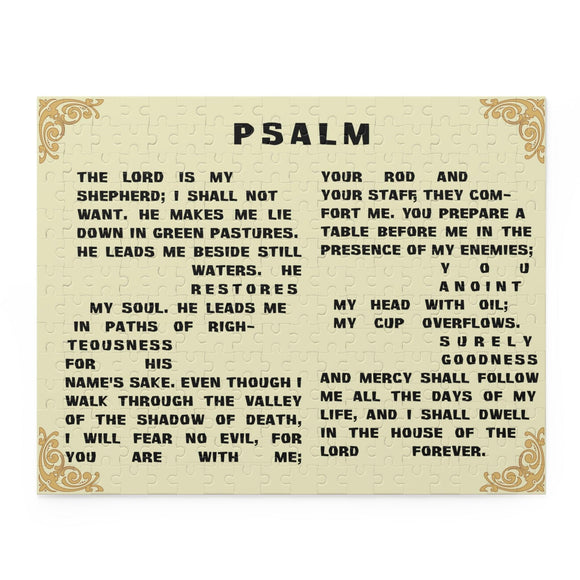 Psalm 23 Jigsaw Puzzle – 120, 252, or 500 Pieces - Encore2wo14" × 11" (252 pcs)