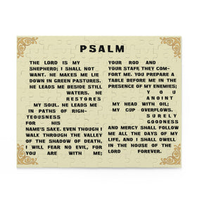Psalm 23 Jigsaw Puzzle – 120, 252, or 500 Pieces - Encore2wo10" × 8" (120 pcs)