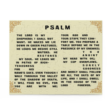 Psalm 23 Jigsaw Puzzle – 120, 252, or 500 Pieces - Encore2wo10" × 8" (120 pcs)