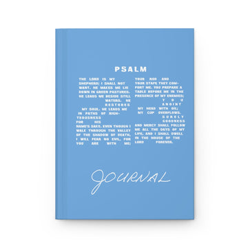 Psalm 23 Journal Light Blue Hardcover Matte - Encore2woJournal
