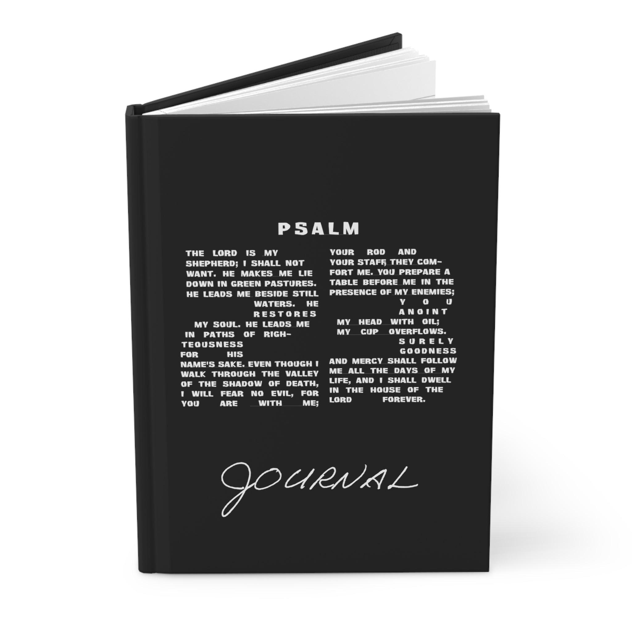 Psalm 23 Journal Number 23 Christian Faith Hardcover Matte - Encore2woJournal