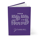Psalm 23 Journal Purple, Number 23, Christian, Hardcover Matte Notebook - Encore2woJournal