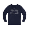 Psalm 23 Long Sleeve Christian Tee Faith Inspired Scripture Shirt - Encore2woSNavy
