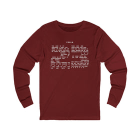 Psalm 23 Long Sleeve Christian Tee Faith Inspired Scripture Shirt - Encore2woSCardinal